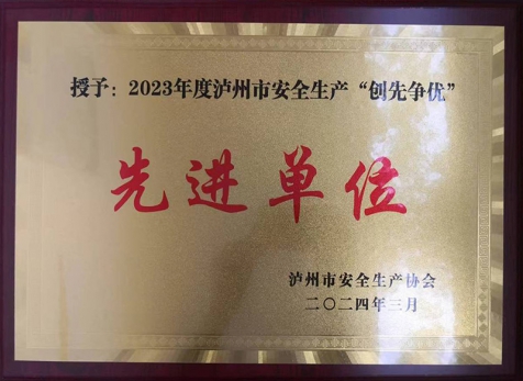 2023年度瀘州市安全生產(chǎn)“創(chuàng)先爭(zhēng)優(yōu)”先進(jìn)單位